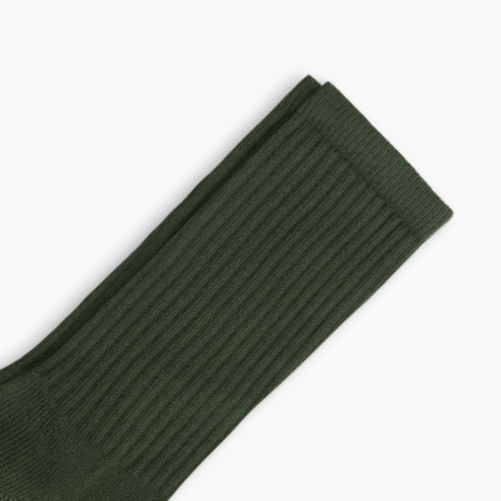 Women's Cotton Crew Sock | Hunter Green - Image 2