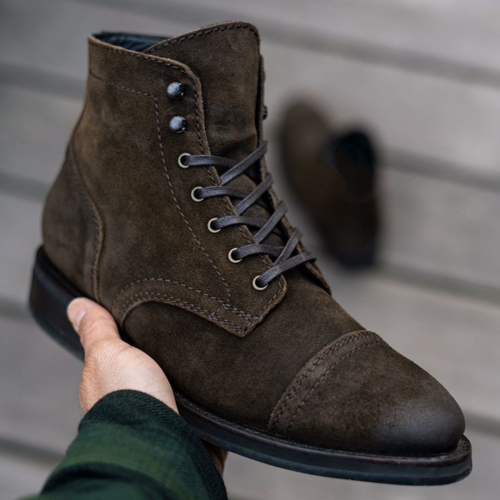 Captain | Dark Olive Suede - Image 7