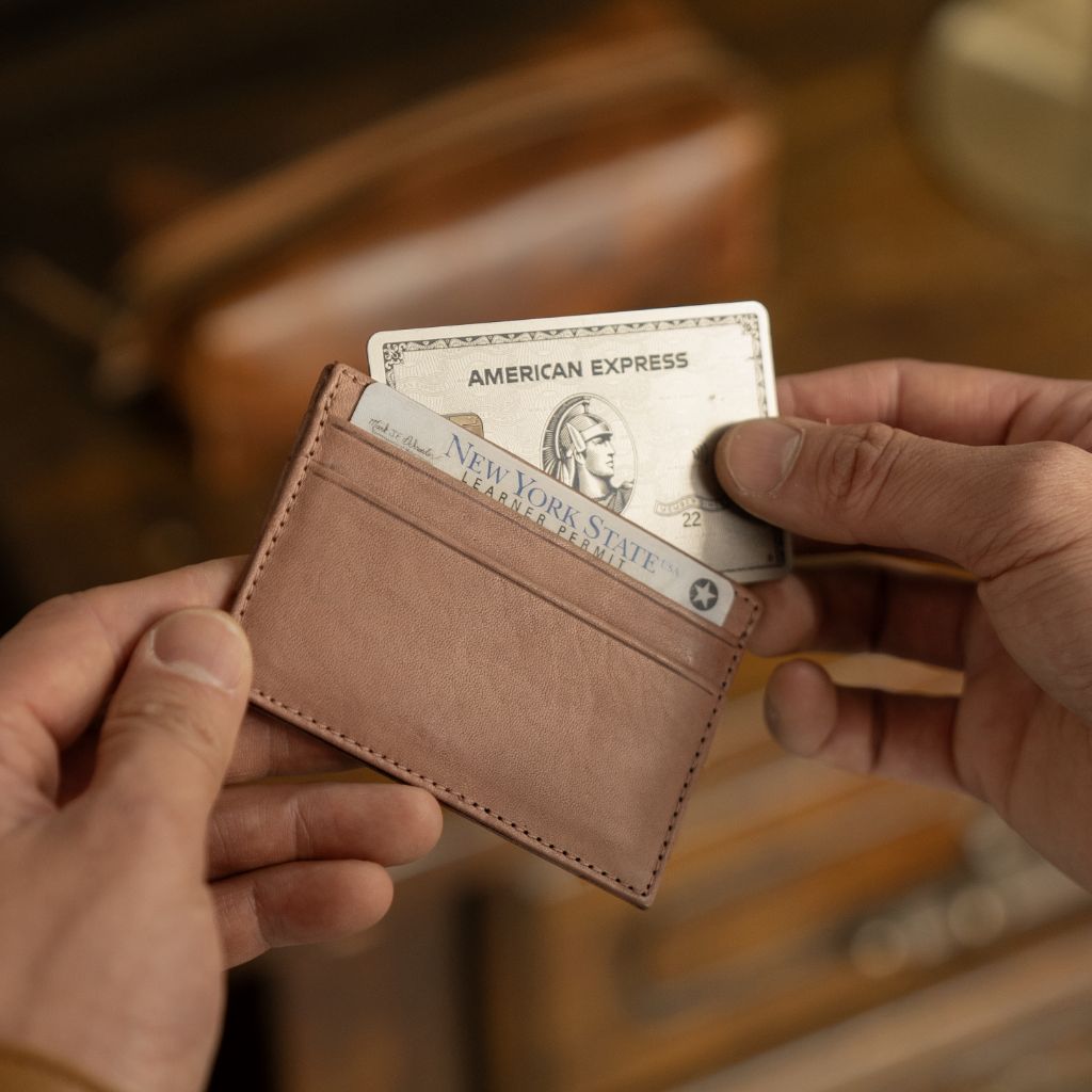 Leather Card Holder | Natural Vachetta - Image 6