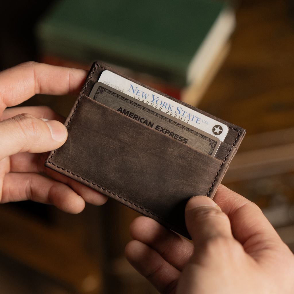 Leather Card Holder | Tobacco - Image 5