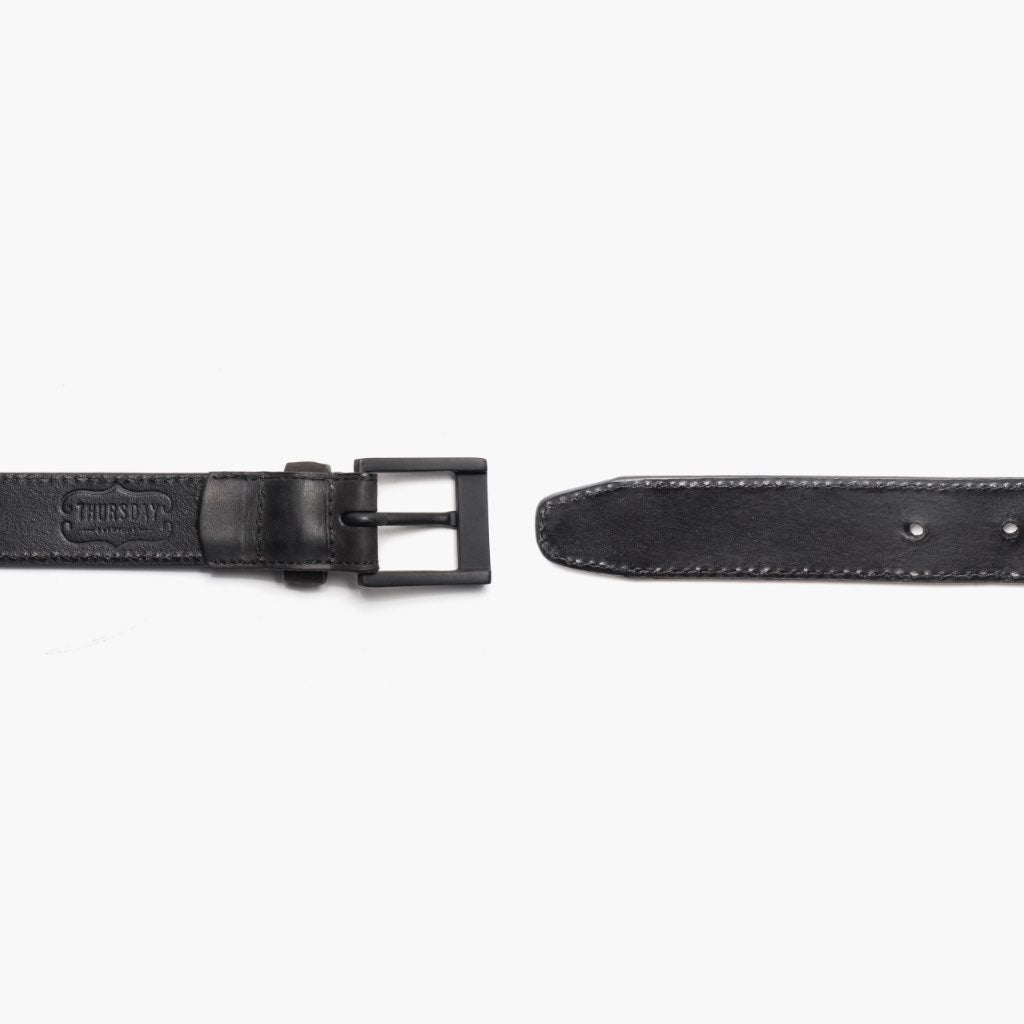 Men's Classic Leather Belt | Black Matte - Image 3
