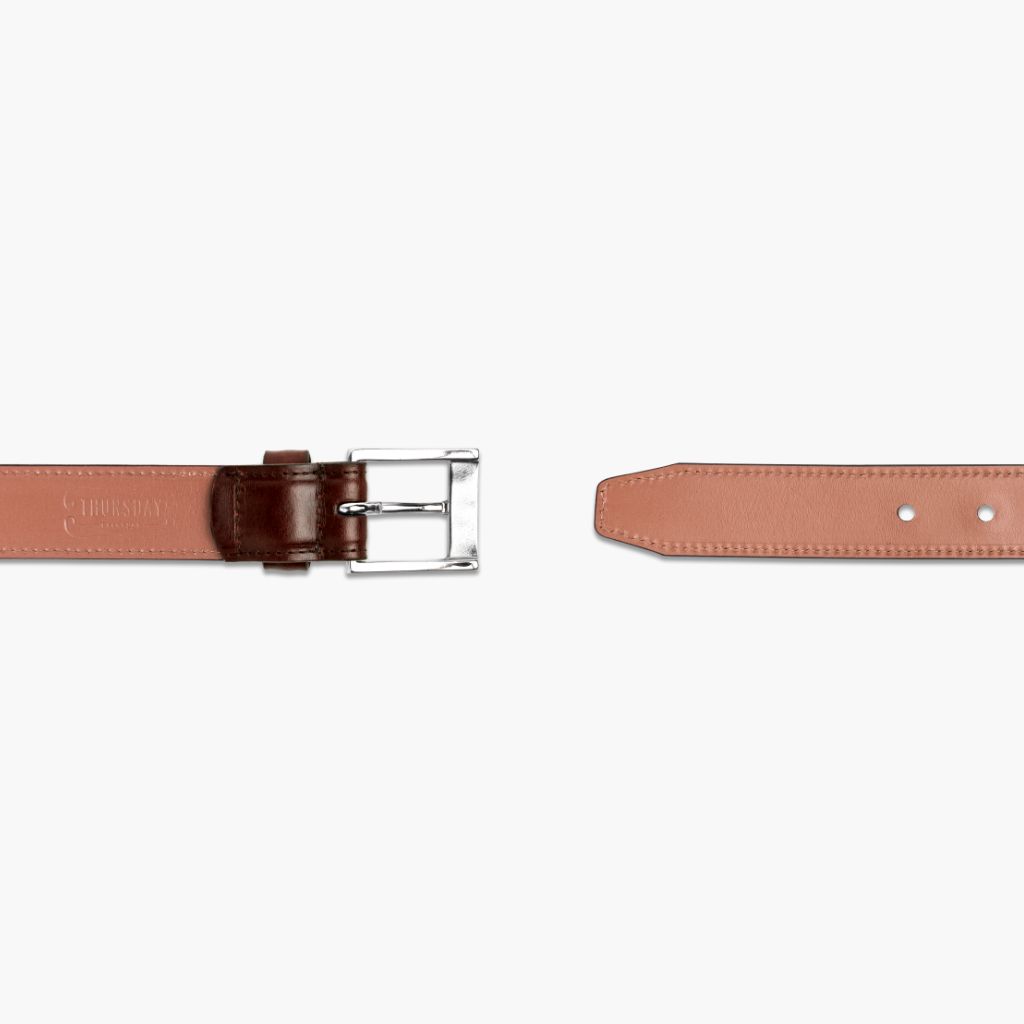 Men's Classic Leather Belt | Brown - Image 3