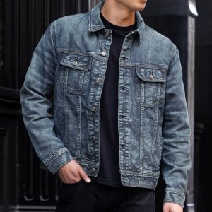 Denim Trucker Jacket | Faded Indigo