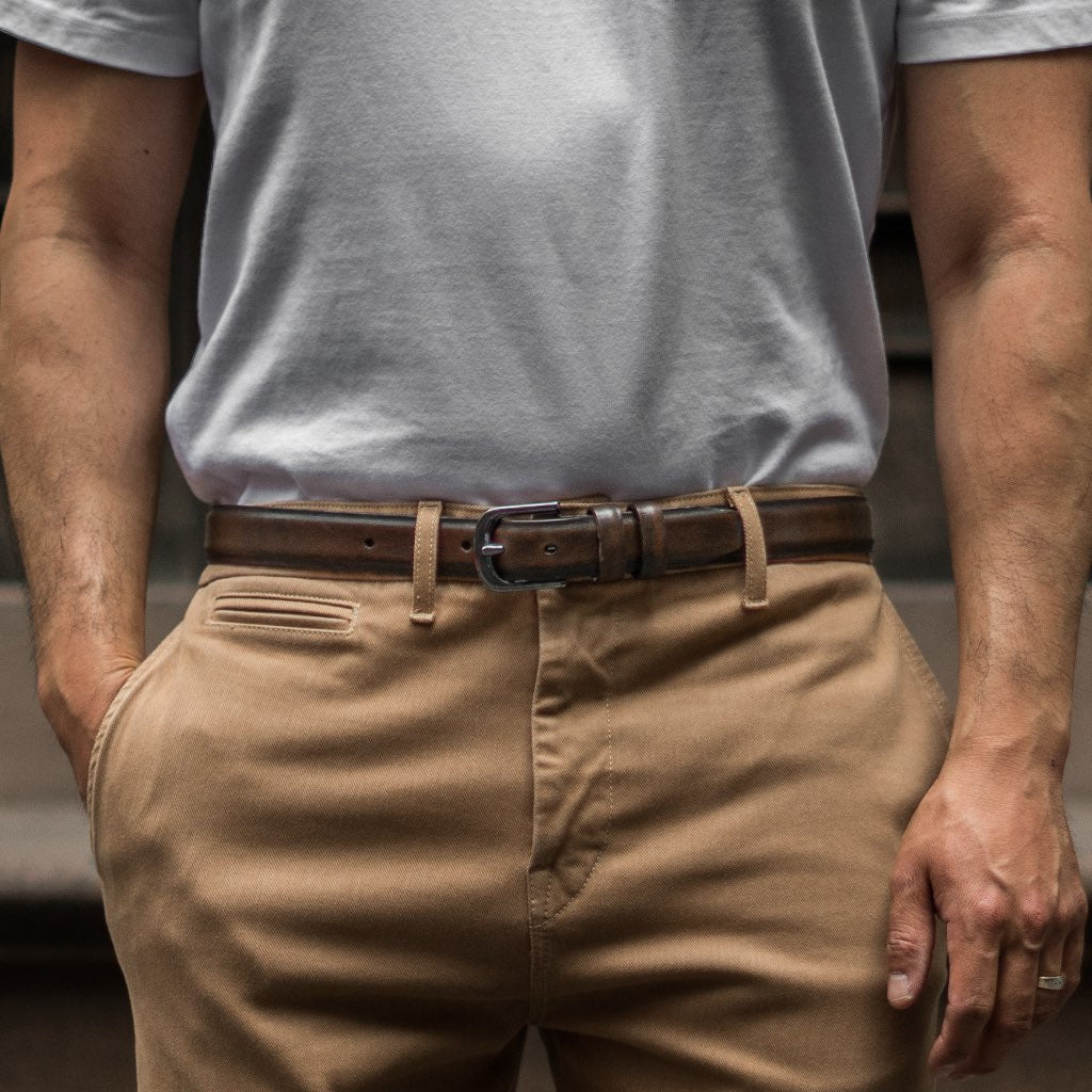 Men's Refined Leather Belt | Black Coffee - Image 4