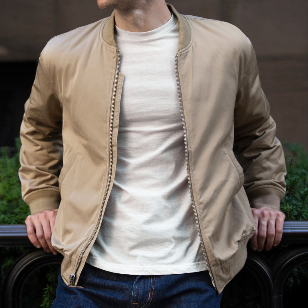 Union Bomber Jacket | Khaki - Image 2