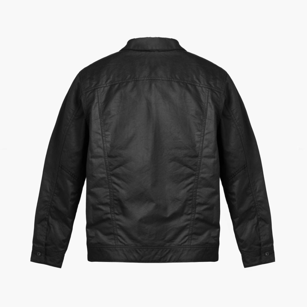 Waxed Canvas Field Jacket | Black - Image 6