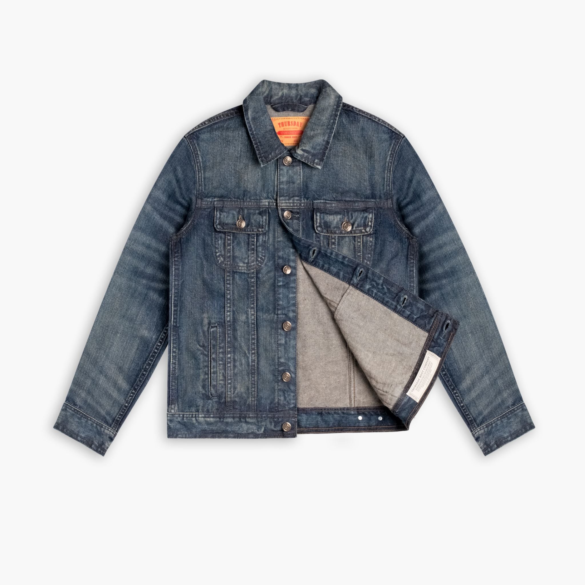 Denim Trucker Jacket | Faded Indigo - Image 5