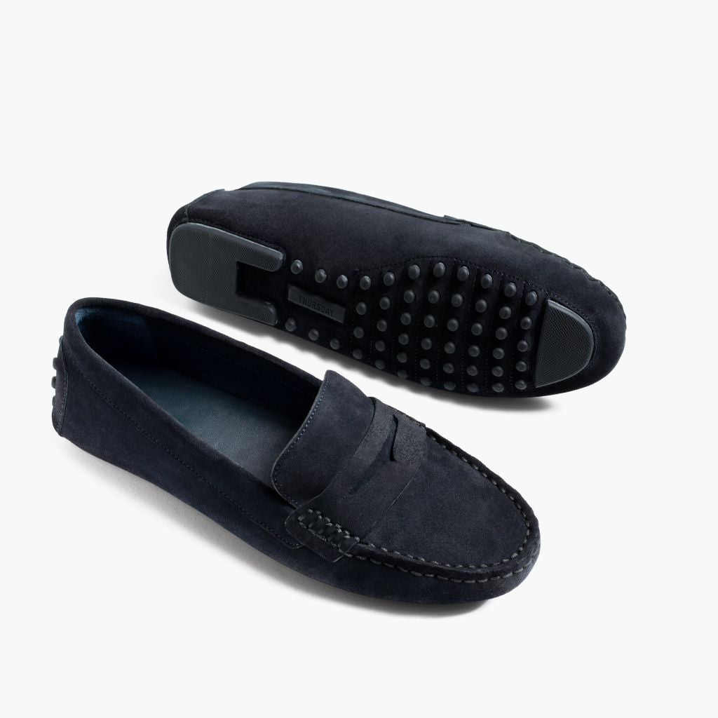 Driving Loafer | Navy Suede - Image 4