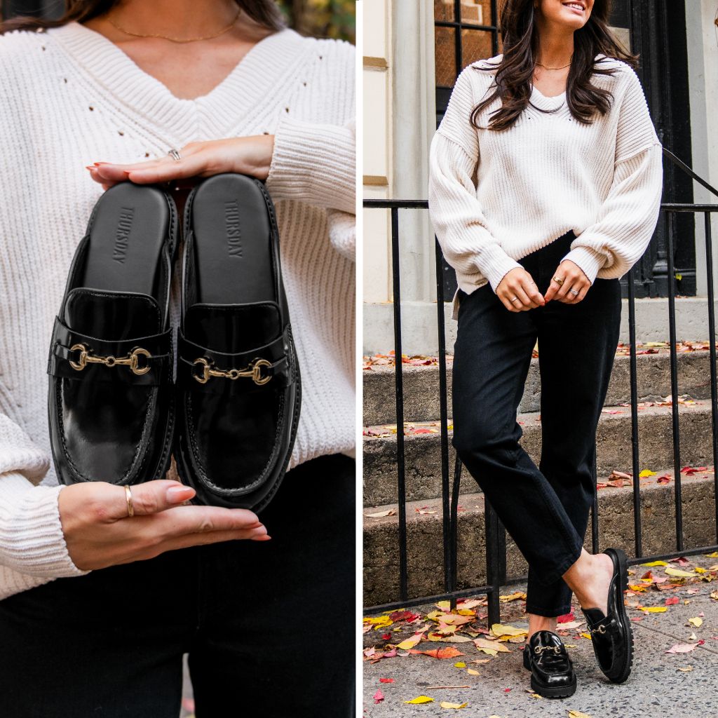 Penny Mule | Black & Gold - Image 8