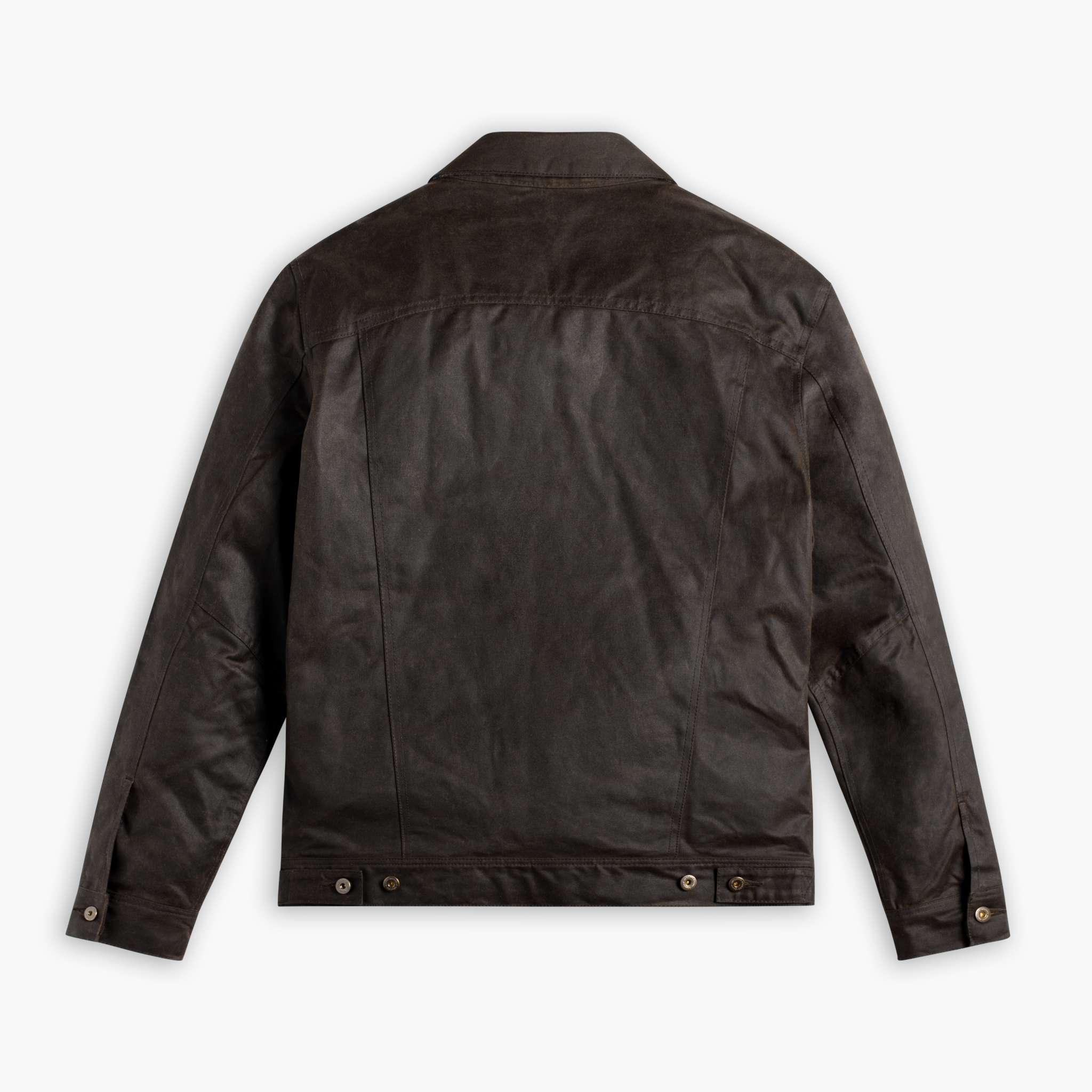 Waxed Trucker Jacket | Dark Olive - Image 6